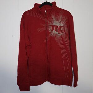 Vintage Oakley Red Full Zip Sweatshirt Graphic – Men’s L